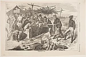 Thanksgiving in Camp by Winslow Homer, American, 1836–1910