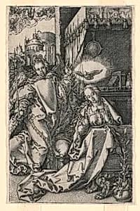The Annunciation by Heinrich Aldegrever, German, 1502 - ca. 1561