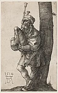 The Bagpiper by Albrecht Dürer, German, 1471–1528
