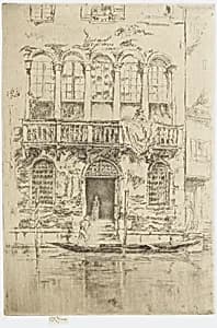 The Balcony by James McNeill Whistler (1834-1903)