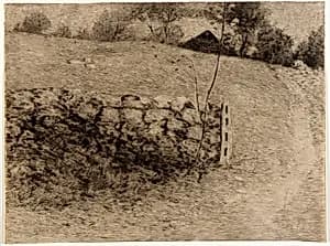 The Barn Lot by J. Alden Weir
