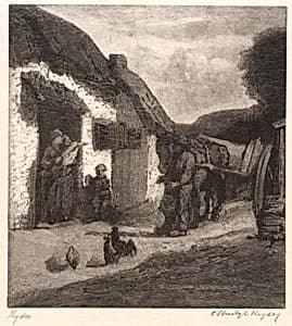 The Barnyard by Elbridge Kingsley