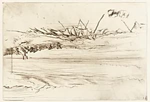 The Beach, Hastings by James McNeill Whistler (1834-1903)