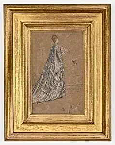 The Blue Dress by James McNeill Whistler (1834-1903)