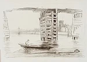 The Broad Bridge by James McNeill Whistler (1834-1903)