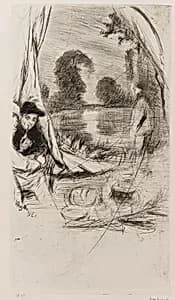 The Camp by James McNeill Whistler (1834-1903)
