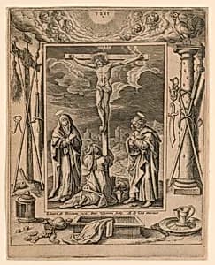 The Crucifixion by Anthonie Wierix, Flemish, 1596 - 1624
