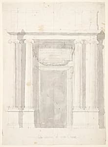 The Elevation of a Church by Giuseppe Valadier, Italian, 1762–1839