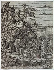 The Entombment by Andrea Mantegna, Italian, ca. 1431 - 1506