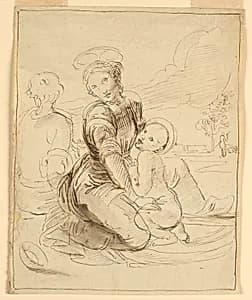 The Holy Family by Fortunato Duranti, Italian, 1787 - 1863