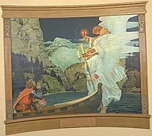 The Knight of the Holy Grail by Frederick J. Waugh