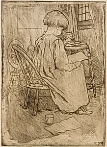 The Little Artist by J. Alden Weir