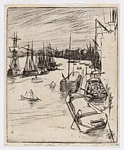 The Little Rotherhithe by James McNeill Whistler (1834-1903)
