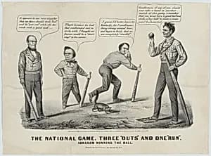 The National Game by Currier & Ives Lithography Company, active 1857 - 1907