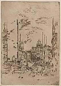 The Piazzetta by James McNeill Whistler (1834-1903)