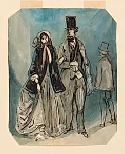 The Promenade by Constantin Guys, French, 1802 – 1892
