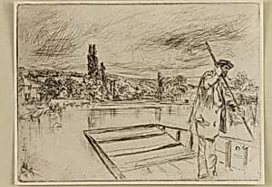 The Punt by James McNeill Whistler (1834-1903)