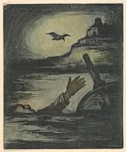 The Raven by Eugene Higgins, American, 1874–1958