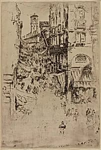 The Rialto by James McNeill Whistler (1834-1903)