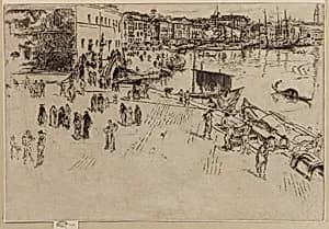 The Riva by James McNeill Whistler (1834-1903)