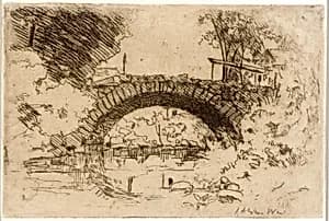 The Stone Bridge by J. Alden Weir