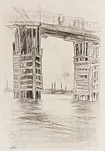 The Tall Bridge by James McNeill Whistler (1834-1903)
