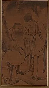 The Three Stars by Formerly attributed to Gong Kai 龔開 (1222-1307)