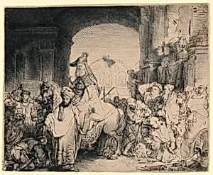 The Triumph of Mordecai by Rembrandt Harmensz van Rijn, Dutch, 1606–1669