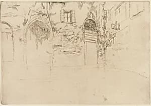 The Two Doorways by James McNeill Whistler (1834-1903)