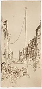 The Venetian Mast by James McNeill Whistler (1834-1903)