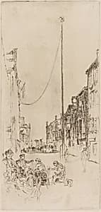 The Venetian Mast by James McNeill Whistler (1834-1903)