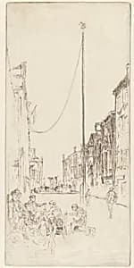The Venetian Mast by James McNeill Whistler (1834-1903)