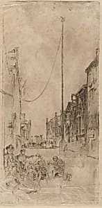 The Venetian Mast by James McNeill Whistler (1834-1903)