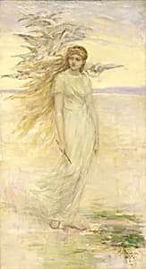 The Viking's Daughter by Frederick Stuart Church, Grand Rapids, MI 1842-New York City 1924