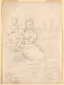The Virgin and the Child by Fortunato Duranti, Italian, 1787 - 1863