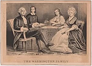 The Washington Family by Currier & Ives Lithography Company, active 1857 - 1907
