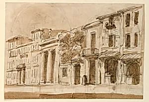 Theatre Design: Streetscape by Giuseppe Barberi, Italian, 1746–1809