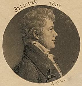 Thomas Blount by Charles Balthazar Julien Févret de Saint-Mémin, 12 Mar 1770 - 23 Jun 1852