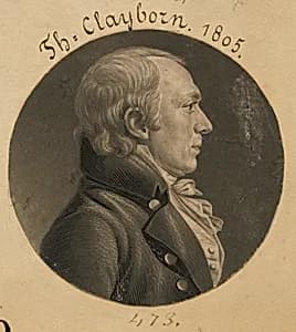 Thomas Claiborne by Charles Balthazar Julien Févret de Saint-Mémin, 12 Mar 1770 - 23 Jun 1852
