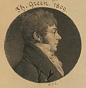 Thomas Green by Charles Balthazar Julien Févret de Saint-Mémin, 12 Mar 1770 - 23 Jun 1852