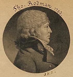 Thomas Rodman by Charles Balthazar Julien Févret de Saint-Mémin, 12 Mar 1770 - 23 Jun 1852