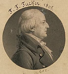 Thomas Tudor Tucker by Charles Balthazar Julien Févret de Saint-Mémin, 12 Mar 1770 - 23 Jun 1852
