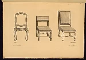 Three Chair Designs by André-Jacob Roubo, French, 1739–1791