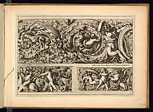 Three Frieze Designs by Jean Le Pautre, French, 1618–1682