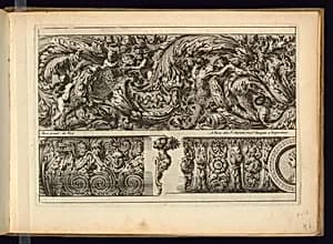 Three Frieze Designs by Jean Le Pautre, French, 1618–1682