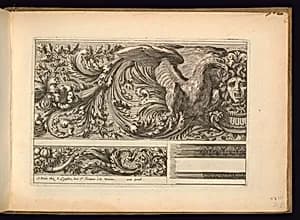 Three Frieze Designs by Jean Le Pautre, French, 1618–1682