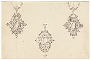 Three Pendants by Salvatori, Italian, active 19th century