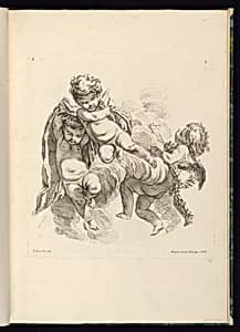 Three Putti by François Boucher, French, 1703–1770