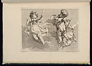 Three Putti by François Boucher, French, 1703–1770