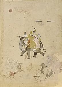Tiger hunting by Unknown
